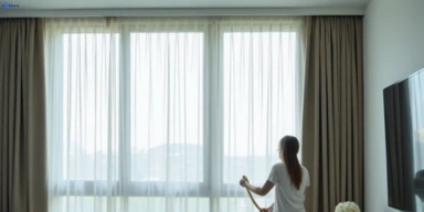 Delicate sheer drape cleaning condell-park-nsw Matty Curtain Cleaning